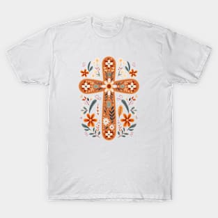 Scandinavian Folk Art Cross T-Shirt